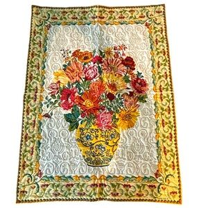 💛🩷NEW Chinoiseries tapestry by Anne Merlier European Wall Art Hanging 37”x27”